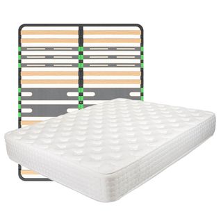 Pack Matelas   160 X 200 Cm Avec Cadre à Lattes
