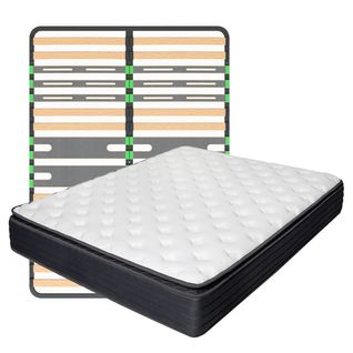 Pack Matelas   140 X 190 Cm Avec Cadre à Lattes