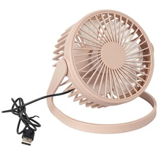 Ventilateur USB Silencieux Rose à Deux Vitesses (h15cm) Avec Une Tête Orientable Et Inclinable Vert
