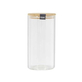 Bocal De Conservation 1,2l En Verre Couvercle Bambou - Bampa