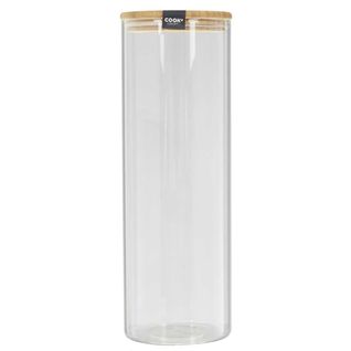 Bocal De Conservation 2l En Verre Couvercle Bambou - Bampa