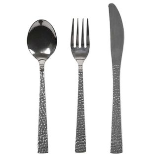 Ménagère 16 Pièces Inox Manche Effet Martelé - Mila