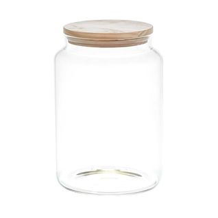 Bocal De Conservation 2,9l En Verre Couvercle Bois - Bosq