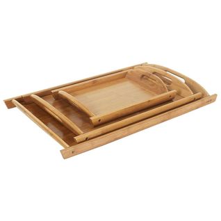 Lot De 3 Plateaux Multitailles En Bambou - Roxor