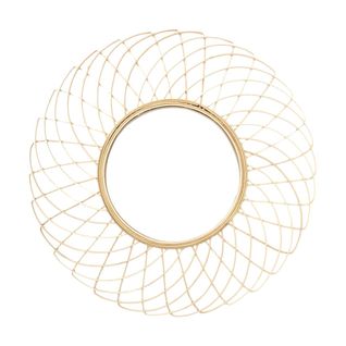Miroir Rond Déco Rosace En Bambou Ø90cm - Ringa