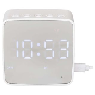 Réveil 3-en-1 Miroir Et Enceinte Sans Fil - Minea