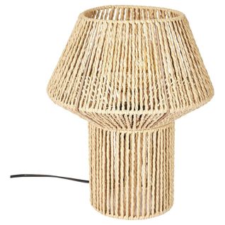 Lampe à Poser Effet Corde Tressée Forme Géométrique - Mirel