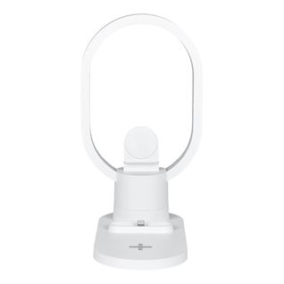 Lampe LED Blanche En Anneau Avec Station De Charge 3-en-1 Intégrée - Mirx