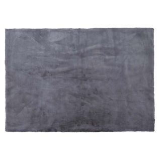 Tapis 120x170cm Imitation Fourrure Fine Gris Anthracite - Snugly