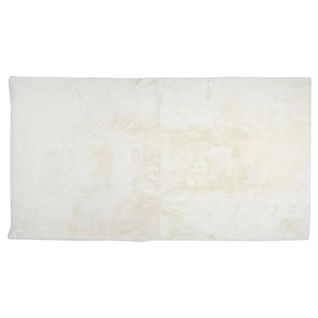 Tapis 60x110cm Imitation Fourrure Fine Blanc Crème - Snugly
