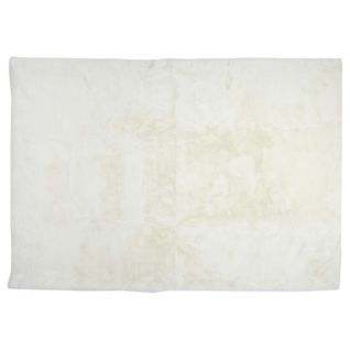 Tapis 120x170cm Imitation Fourrure Fine Blanc Crème - Snugly