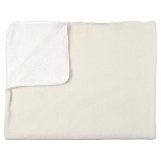 Plaid 120x150cm Tissu Bouclette Crème Et Sherpa - Ivy
