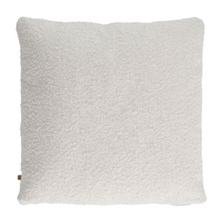 Coussin 40x40cm Tissu Bouclette Crème Déhoussable - Ivy