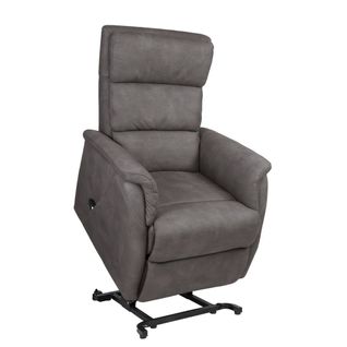 Fauteuil Relax Releveur Tissu Polyester Imitation Cuir Gris - Millor