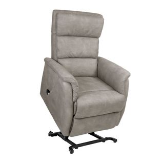 Fauteuil Relax Releveur Tissu Polyester Imitation Cuir Beige - Millor