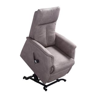 Fauteuil Modèle S Relax Releveur Tissu Polyester Imitation Cuir Gris - Plegar