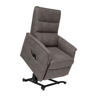 Fauteuil Modèle S Relax Releveur Tissu Polyester Imitation Cuir Taupe - Evenn