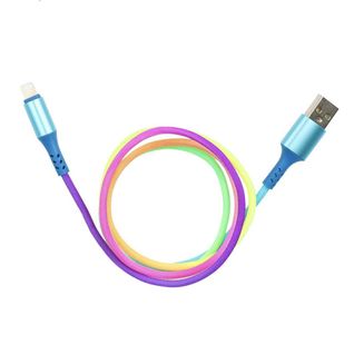 Câble Charge Rapide 2a Synchronisation Compatible iPhone / iPad / Ipod Rainbow -