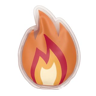 Chaufferette Gel Forme Flamme En Pvc à Clic Réutilisable -