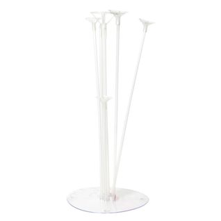 Présentoir En Plastique Blanc Pour 7 Ballons Décoratifs (h40 Cm) -