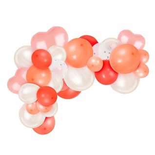 Arche De 30 Ballons Décoratifs Nuances De Rose à Fixer Au Mur -