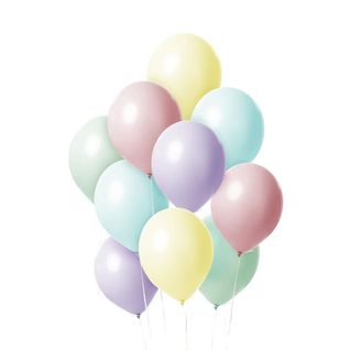 10 Ballons D.18 Cm Couleurs Pastel -