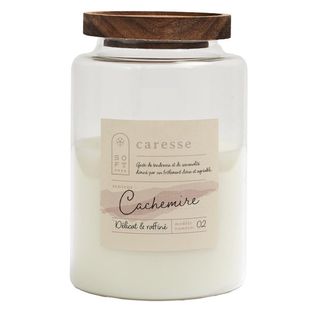 Bougie Parfumée Avec Couvercle En Acacia (h16,5 Cm) Senteur Cachemire -