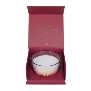 Coffret Cadeau Bougie 3 Mèches Senteur Rêve Poudré Collection Amour -