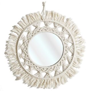 Miroir Mural Rond Style Bohème (ø55 Cm) -