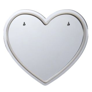 Miroir Lumineux Cœur Rouge Style Néon Avec Port USB -