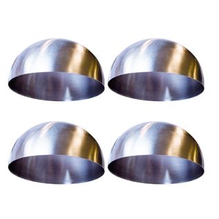 Set De 4 Dômes De Présentation En Inox (ø8cm) -