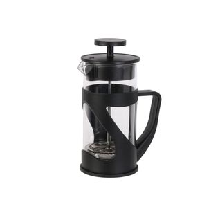 Cafetière à Piston 35cl En Verre Et Plastique Noir Pour 3 Tasses -