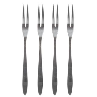 Set De 4 Fourchettes à Escargots En Acier Inoxydable Argenté -