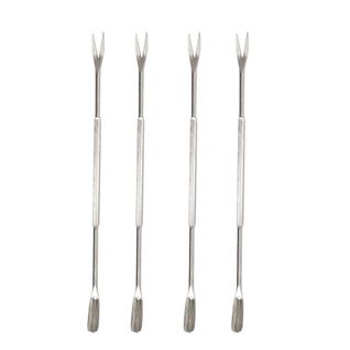 Set De 8 Curettes à Crustacés En Acier Inoxydable Argenté -