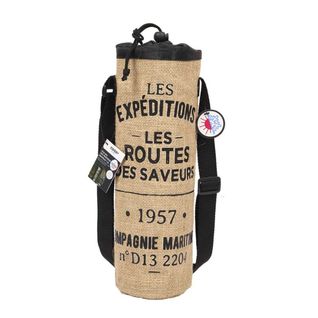 Sac Bouteille Isotherme Marron De 1,5l Avec Message -