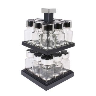 Carrousel Tournant à Épices Avec 16 Pots En Verre -