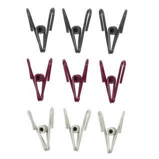 Lot De 2 Packs De 9 Pinces Ferme-sachets En Métal -