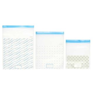 Lot De 3 Sachets Transparents Réutilisables De Congélation Fermeture à Zip -