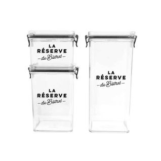 Lot De 3 Boites De Conservation Empilables, 3 Tailles Différentes -