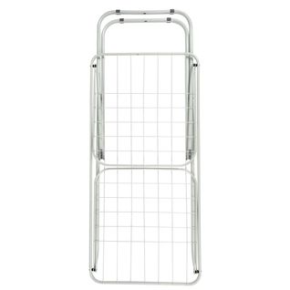 Etendoir à Linge Pliable 18 Mètres Étendage Blanc -