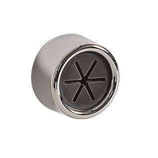 Accroche Torchon Adhésif Diamètre 4 Cm En Plastique Argenté -