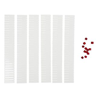 Set De 6 Séparateurs De Tiroir Modulables Blancs -