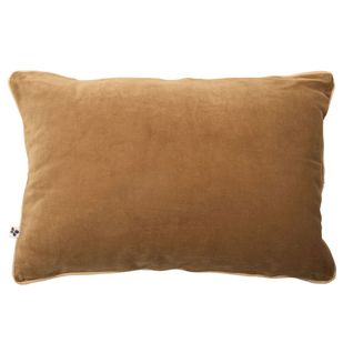 Coussin Déhoussable 40x60cm Velours De Coton Coloris Camel - Harris