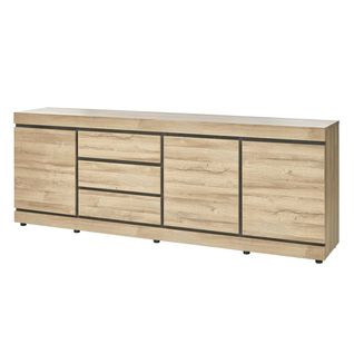 Buffet 3 Portes 3 Tiroirs Aspect Bois - Massire