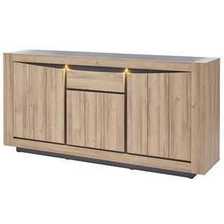 Buffet 3 Portes 1 Tiroir Avec Eclairage LED - Horatio