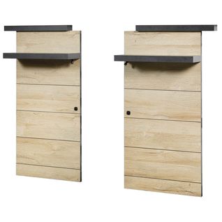 Lot De 2 Panneaux Pour Tête De Lit Avec Tablette Et LED - Siwa