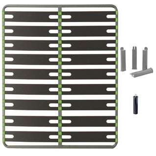 Pack Sommier 2x9 Lattes 140x190cm + Pieds Gris + Pied Central - Altosenso