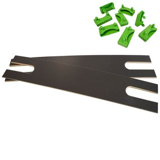 Lot De 2 Lattes Doubles 78cm + 8 Embouts Verts - Altosenso