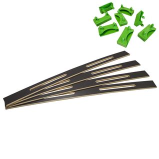 Lot De 4 Lattes Epaule 78cm + 8 Embouts Verts - Altozone