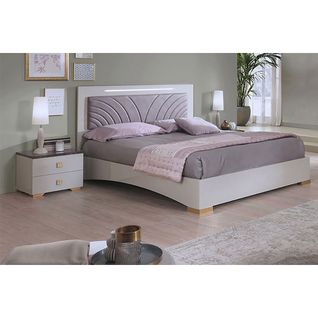 Ensemble Lit 160x200cm Avec LEDs + 2 Chevets - Panaca